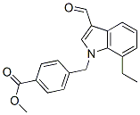 Benzoic acid,4-[(7-ethyl-3-formyl-1h-indol-1-yl)methyl ]-,methyl ester (9ci) Structure,593237-07-1Structure