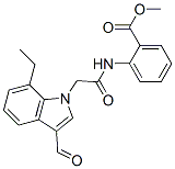 Benzoic acid,2-[[(7-ethyl-3-formyl-1h-indol-1-yl)acetyl ]amino]-,methyl ester (9ci) Structure,593237-21-9Structure