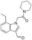 (9CI)-1-[(7-乙基-3-甲酰基-1H-吲哚-1-基)乙酰基]-哌啶结构式_593237-22-0结构式