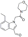 Morpholine,4-[(7-ethyl-3-formyl-1h-indol-1-yl)acetyl ]-(9ci) Structure,593237-23-1Structure