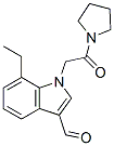 (9CI)-1-[(7-乙基-3-甲酰基-1H-吲哚-1-基)乙酰基]-吡咯烷结构式_593237-24-2结构式