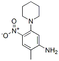 Benzenamine,2-methyl-4-nitro-5-(1-piperidinyl)-(9ci) Structure,593237-42-4Structure