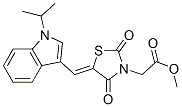 3-Thiazolidineaceticacid,5-[[1-(1-methylethyl)-1h-indol-3-yl ]methylene]-2,4-dioxo-,methylester(9ci) Structure,593266-02-5Structure