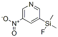 Pyridine, 3-(fluorodimethylsilyl)-5-nitro-(9ci) Structure,593287-43-5Structure