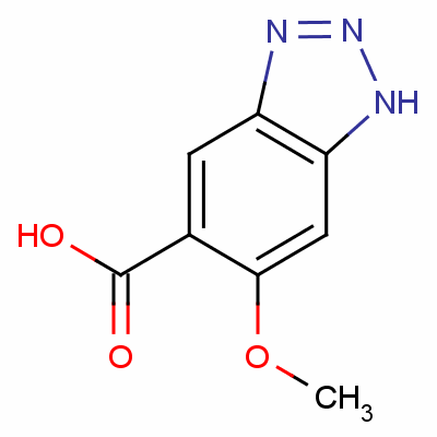 6-Methoxy-1h-benzotriazole-5-carboxylic acid Structure,59338-92-0Structure