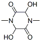 (9ci)-3,6-二羟基-1,4-二甲基-2,5-哌嗪二酮结构式_59417-39-9结构式