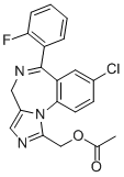 1-乙酰氧基甲基-8-氯-6-(2-氟苯基)-4H-咪唑并[1,5-a][1,4]苯并二氮杂卓结构式_59468-89-2结构式