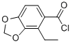 1,3-Benzodioxole-5-carbonyl chloride,4-ethyl-(9ci) Structure,594872-70-5Structure