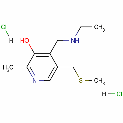 4-[(Ethylamino)methyl ]-2-methyl-5-[(methylthio)methyl ]pyridin-3-ol dihydrochloride Structure,59496-23-0Structure