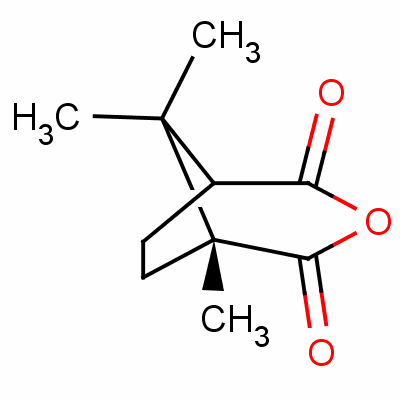 (1R,3s)-(-)-樟脑酸酐结构式_595-29-9结构式