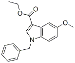 Indole-3-carboxylic acid,1-benzyl-5-methoxy-2-methyl-,ethyl ester Structure,59513-85-8Structure