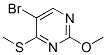 5-Bromo-2-methoxy-4-(methylthio)pyrimidine Structure,59549-52-9Structure