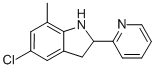 1H-indole,5-chloro-2,3-dihydro-7-methyl-2-(2-pyridinyl)-(9ci) Structure,595549-19-2Structure