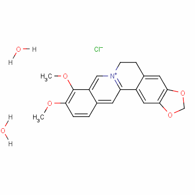 Berberine chloride dihydrate Structure,5956-60-5Structure