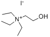 (2-Hydroxyethyl)triethylammonium iodide Structure,5957-17-5Structure