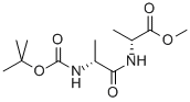 2-((r)-2-(叔丁氧基羰基氨基)丙酰胺)丙酸-(R)-甲酯结构式_59602-19-6结构式