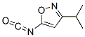 (9CI)-5-异氰酰基-3-(1-甲基乙基)-异噁唑结构式_59669-73-7结构式