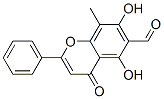 2-Phenyl-4-oxo-5,7-dihydroxy-8-methyl-4h-1-benzopyran-6-carbaldehyde Structure,59677-74-6Structure