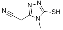 2-(5-Mercapto-4-methyl-4H-1,2,4-triazol-3-yl)acetonitrile Structure,59682-60-9Structure