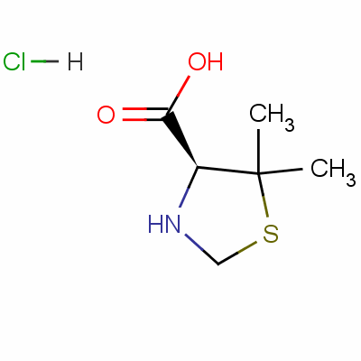 (S)-5,5-dimethylthiazolidine-4-carboxylic acid hydrochloride Structure,59712-84-4Structure