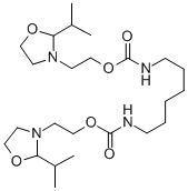 Bis[2-[2-(1-methylethyl)-3-oxazolidinyl]ethyl] 1,6-hexanediylbiscarbamate Structure,59719-67-4Structure