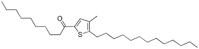 1-Decanone,1-(4-methyl-5-tridecyl-2-thienyl)- Structure,59782-63-7Structure