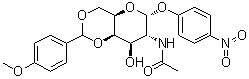 4-Nitrophenyl 2-acetamido-2-deoxy-4,6-o-p-methoxybenzylidene-α-d-galactopyranoside Structure,59868-86-9Structure