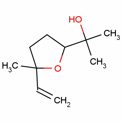 顺式-alpha,alpha,5-三甲基-5-乙烯基四氢呋喃-2-甲醇结构式_5989-33-3结构式