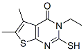 3-Ethyl-2-mercapto-5,6-dimethylthieno[2,3-d]pyrimidin-4(3h)-one Structure,59898-60-1Structure