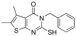 3-苄基-2-疏基-5,6-二甲基-3H-噻吩并[2,3-d]嘧啶-4-酮结构式_59898-63-4结构式