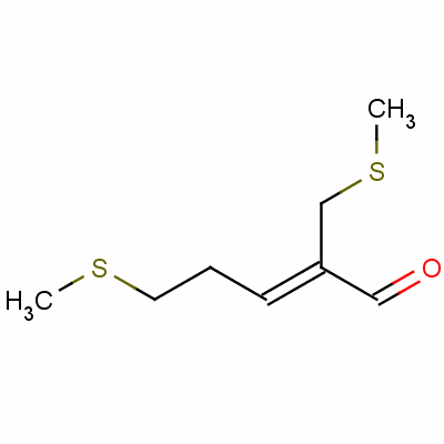 5-(Methylthio)-2-[(methylthio)methyl ]pent-2-enal Structure,59902-01-1Structure