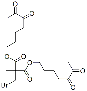 Bromomethyl (methyl)malonic acid bis(5,6-dioxoheptyl) ester Structure,60004-37-7Structure