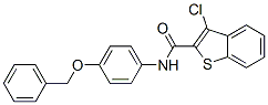 (9ci)-3-氯-n-[4-(苯基甲氧基)苯基]-苯并[b]噻吩-2-羧酰胺结构式_600122-21-2结构式