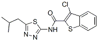 (9ci)-3-氯-n-[5-(2-甲基丙基)-1,3,4-噻二唑-2-基]-苯并[b]噻吩-2-羧酰胺结构式_600122-39-2结构式