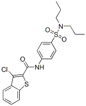 (9ci)-3-氯-n-[4-[(二丙基氨基)磺酰基]苯基]-苯并[b]噻吩-2-羧酰胺结构式_600122-43-8结构式