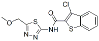 (9ci)-3-氯-n-[5-(甲氧基甲基)-1,3,4-噻二唑-2-基]-苯并[b]噻吩-2-羧酰胺结构式_600122-44-9结构式