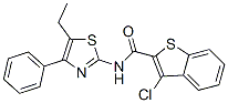 (9ci)-3-氯-n-(5-乙基-4-苯基-2-噻唑)-苯并[b]噻吩-2-羧酰胺结构式_600122-46-1结构式