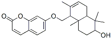 (-)-7-[(1,4,4A,5,6,7,8,8a-octahydro-6-hydroxy-2,5,5,8a-tetramethylnaphthalen-1-yl)methoxy]-2h-1-benzopyran-2-one Structure,60018-29-3Structure