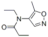  n-乙基-n-(5-甲基-4-异噁唑基)-丙酰胺结构式_600638-64-0结构式