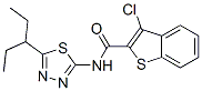 (9ci)-3-氯-n-[5-(1-乙基丙基)-1,3,4-噻二唑-2-基]-苯并[b]噻吩-2-羧酰胺结构式_600640-93-5结构式