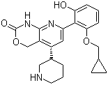 7-[2-(Cyclopropylmethoxy)-6-hydroxyphenyl]-1,4-dihydro-5-(3s)-3-piperidinyl-2h-pyrido[2,3-d][1,3]oxazin-2-one Structure,600734-02-9Structure