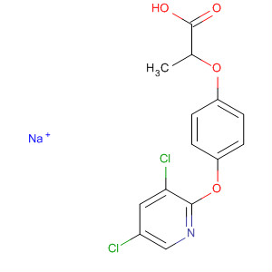 2-[4-(3,5-Dichloro-2-pyridyloxy)phenoxy]propionic acid sodium salt Structure,60074-27-3Structure