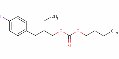 Carbonic acid butyl 2-(p-iodobenzyl)butyl ester Structure,60075-86-7Structure