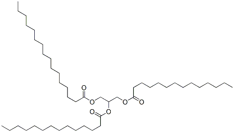 2,3-Bis(tetradecanoyloxy)propyl palmitate Structure,60138-13-8Structure