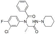 Benzamide,n-(3-chloro-4-fluorophenyl)-n-[1-methyl-2-oxo-2-(1-piperidinylamino)ethyl ]-,(s)-(9ci) Structure,60143-16-0Structure