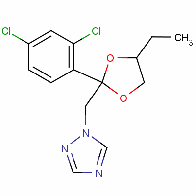 乙环唑结构式_60207-93-4结构式