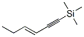 (E)-1-(trimethylsilyl)-3-hexen-1-yne Structure,60216-44-6Structure