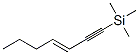 (E)-1-(trimethylsilyl)-3-hepten-1-yne Structure,60216-46-8Structure
