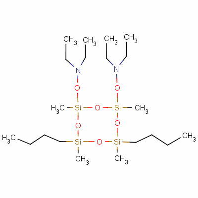 [(6,8-Dibutyl-2,4,6,8-tetramethylcyclotetrasiloxane-2,4-diyl)di(oxy)]bis(diethylamine) Structure,60228-81-1Structure