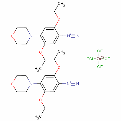 2,5-二乙氧基-4-(吗啉-4-基)苯二氮杂四氯化锌结构式_6023-29-6结构式